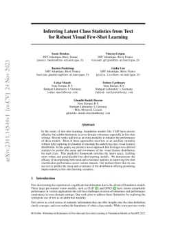 Inferring Latent Class Statistics from Text for Robust Visual Few-Shot
  Learning