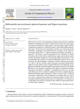 Differentiable and accelerated spherical harmonic and Wigner transforms