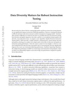Data Diversity Matters for Robust Instruction Tuning