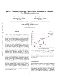 ExCeL : Combined Extreme and Collective Logit Information for Enhancing
  Out-of-Distribution Detection