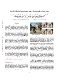SinSR: Diffusion-Based Image Super-Resolution in a Single Step