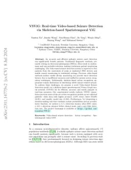 VSViG: Real-time Video-based Seizure Detection via Skeleton-based
  Spatiotemporal ViG