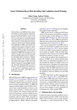 Faster Minimum Bayes Risk Decoding with Confidence-based Pruning