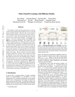 Point Cloud Pre-training with Diffusion Models