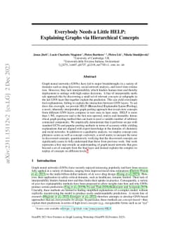 Everybody Needs a Little HELP: Explaining Graphs via Hierarchical
  Concepts