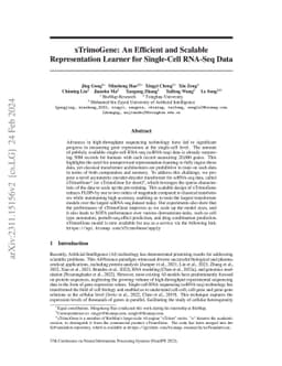 xTrimoGene: An Efficient and Scalable Representation Learner for
  Single-Cell RNA-Seq Data