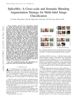 SpliceMix: A Cross-scale and Semantic Blending Augmentation Strategy for
  Multi-label Image Classification