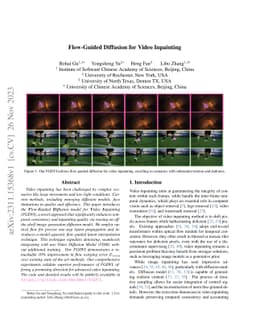 Flow-Guided Diffusion for Video Inpainting