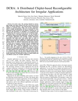 DCRA: A Distributed Chiplet-based Reconfigurable Architecture for
  Irregular Applications