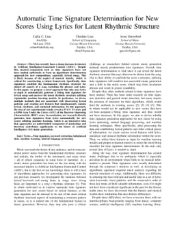 Automatic Time Signature Determination for New Scores Using Lyrics for
  Latent Rhythmic Structure