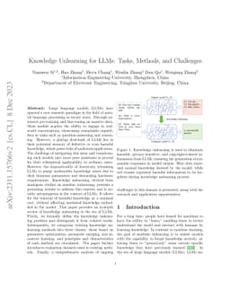 Knowledge Unlearning for LLMs: Tasks, Methods, and Challenges