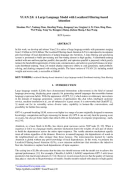 YUAN 2.0: A Large Language Model with Localized Filtering-based
  Attention