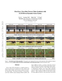 FlowZero: Zero-Shot Text-to-Video Synthesis with LLM-Driven Dynamic
  Scene Syntax