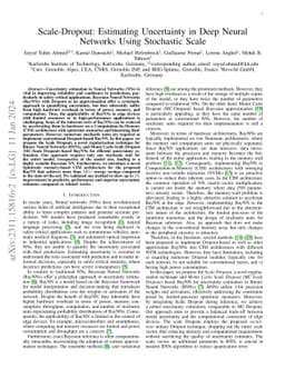 Scale-Dropout: Estimating Uncertainty in Deep Neural Networks Using
  Stochastic Scale