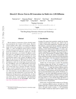 Direct2.5: Diverse Text-to-3D Generation via Multi-view 2.5D Diffusion