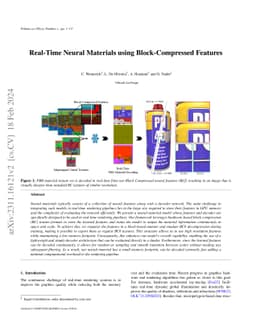 Real-Time Neural Materials using Block-Compressed Features