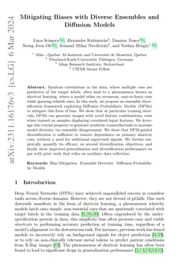 Mitigating Shortcut Learning with Diffusion Counterfactuals and Diverse Ensembles