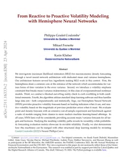 From Reactive to Proactive Volatility Modeling with Hemisphere Neural
  Networks