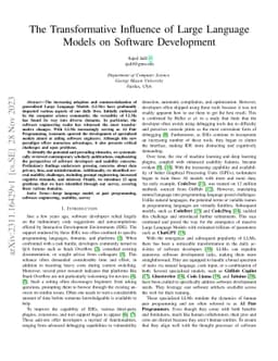 The Transformative Influence of Large Language Models on Software
  Development