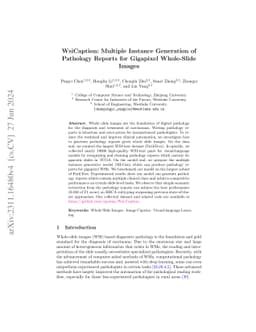 WsiCaption: Multiple Instance Generation of Pathology Reports for
  Gigapixel Whole-Slide Images