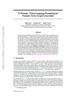 VLPrompt: Vision-Language Prompting for Panoptic Scene Graph Generation