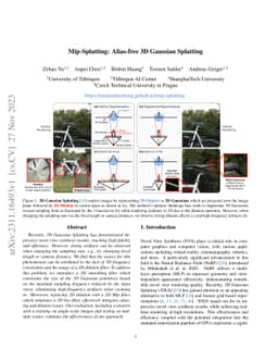Mip-Splatting: Alias-free 3D Gaussian Splatting