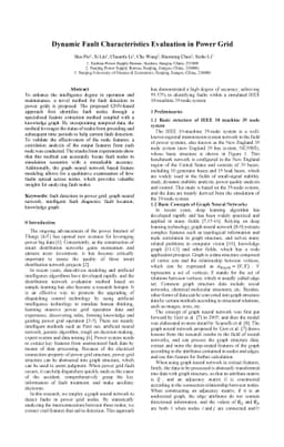 Dynamic Fault Characteristics Evaluation in Power Grid