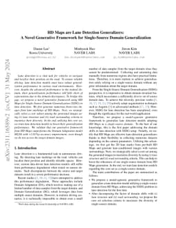 HD Maps are Lane Detection Generalizers: A Novel Generative Framework
  for Single-Source Domain Generalization