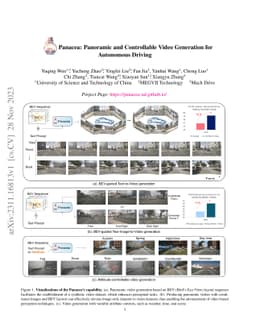Panacea: Panoramic and Controllable Video Generation for Autonomous
  Driving