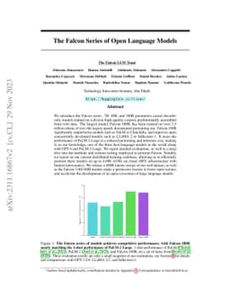 The Falcon Series of Open Language Models