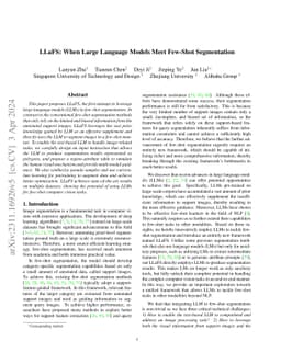 LLaFS: When Large Language Models Meet Few-Shot Segmentation