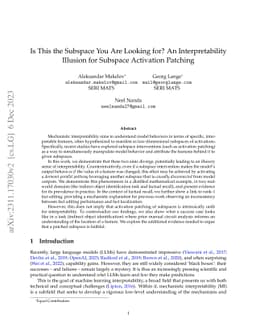 Is This the Subspace You Are Looking for? An Interpretability Illusion
  for Subspace Activation Patching