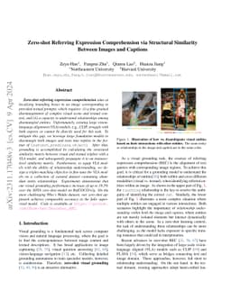 Zero-shot Referring Expression Comprehension via Structural Similarity
  Between Images and Captions