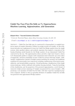 Calabi-Yau Four/Five/Six-folds as $\mathbb{P}^n_\textbf{w}$
  Hypersurfaces: Machine Learning, Approximation, and Generation