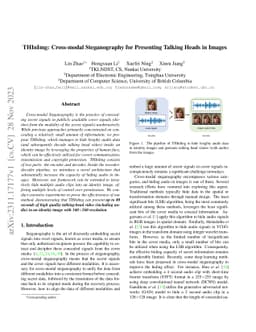 THInImg: Cross-modal Steganography for Presenting Talking Heads in
  Images