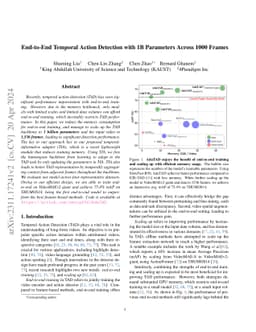 End-to-End Temporal Action Detection with 1B Parameters Across 1000
  Frames