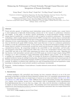 Enhancing the Performance of Neural Networks Through Causal Discovery
  and Integration of Domain Knowledge