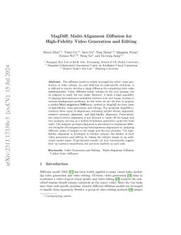 MagDiff: Multi-Alignment Diffusion for High-Fidelity Video Generation
  and Editing