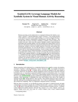 Symbol-LLM: Leverage Language Models for Symbolic System in Visual Human
  Activity Reasoning