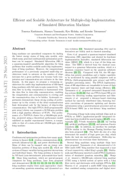 Efficient and Scalable Architecture for Multiple-chip Implementation of
  Simulated Bifurcation Machines