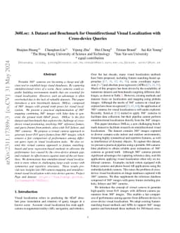 360Loc: A Dataset and Benchmark for Omnidirectional Visual Localization
  with Cross-device Queries