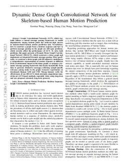 Dynamic Dense Graph Convolutional Network for Skeleton-based Human
  Motion Prediction