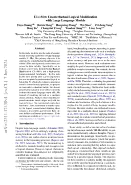 CLOMO: Counterfactual Logical Modification with Large Language Models
