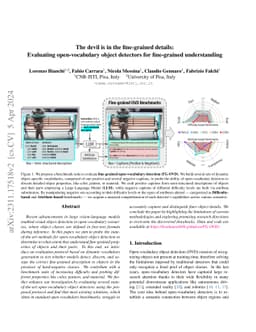 The devil is in the fine-grained details: Evaluating open-vocabulary
  object detectors for fine-grained understanding