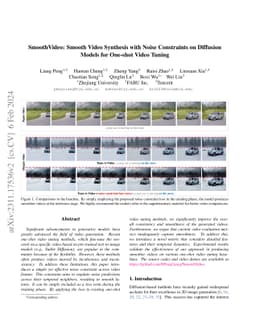 SmoothVideo: Smooth Video Synthesis with Noise Constraints on Diffusion
  Models for One-shot Video Tuning