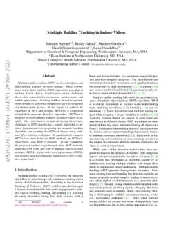 Multiple Toddler Tracking in Indoor Videos