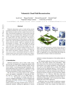 Volumetric Cloud Field Reconstruction