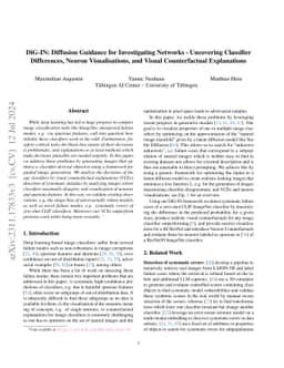 DiG-IN: Diffusion Guidance for Investigating Networks -- Uncovering
  Classifier Differences Neuron Visualisations and Visual Counterfactual
  Explanations