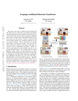 Language-conditioned Detection Transformer
