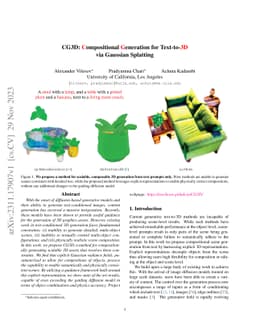 CG3D: Compositional Generation for Text-to-3D via Gaussian Splatting